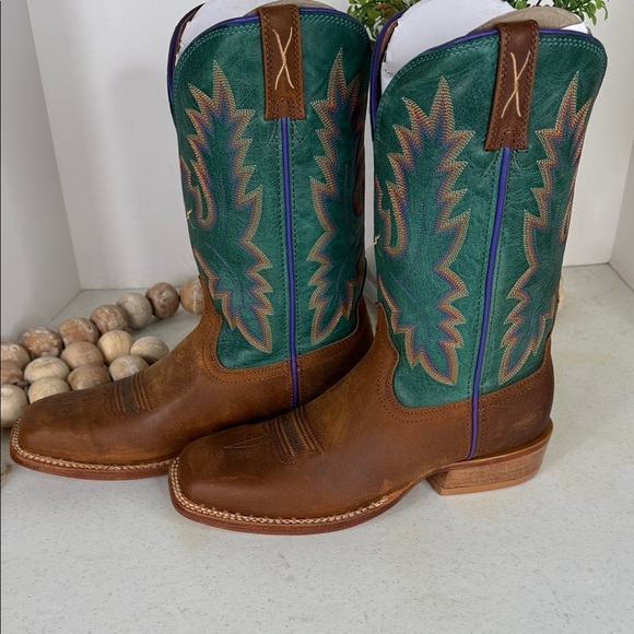 TWISTED X WOMEN'S 11" TECH X WESTERN BOOTS - BROAD SQUARE TOE Sz 7.5 - Picture 6 of 16